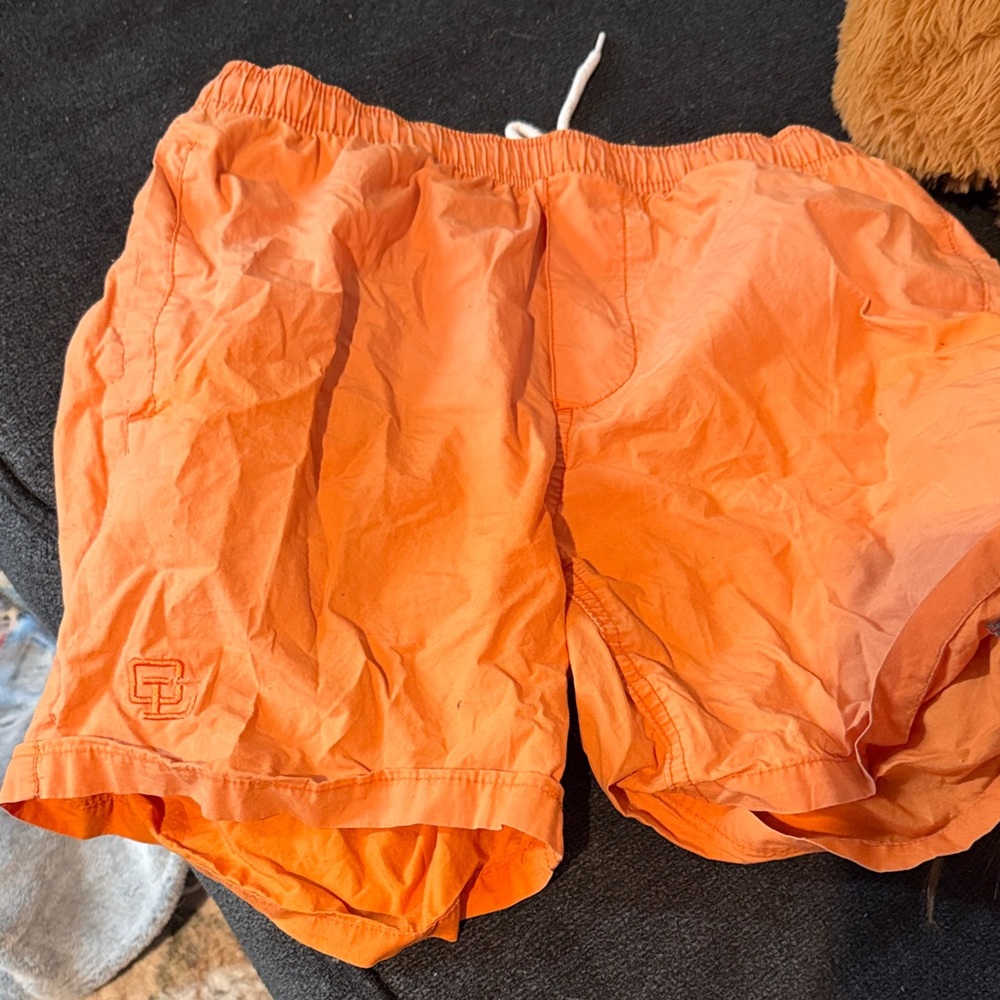 Vibrant Orange Athletic Men's Shorts